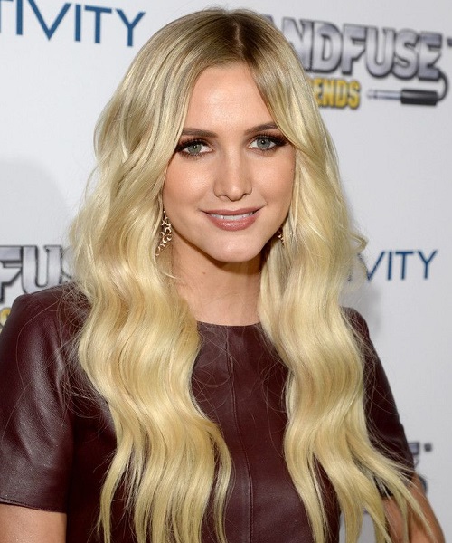 Ashlee Simpson Wavy Light Blonde Hairstyles