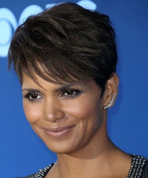 Halle Berry Short Shaggy Hairstyles