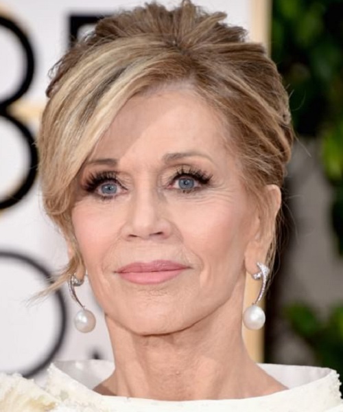 Jane Fonda Updo Hairstyles