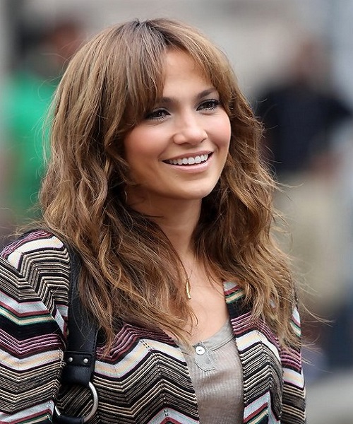 Jennifer Lopez Ombre Loose Curls Hairstyles