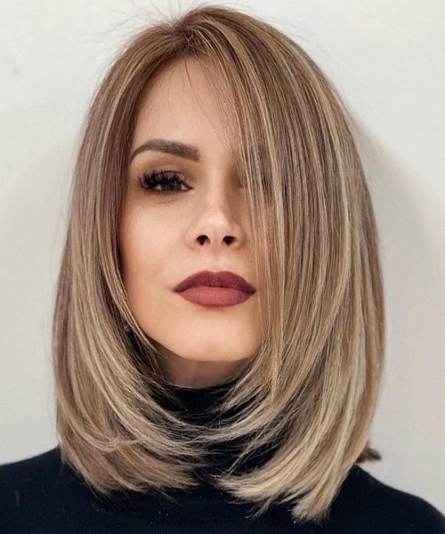 Jessica Alba Medium Straight Hairstyles