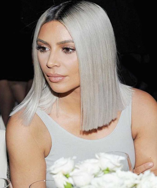 Platinum Silver Hairstyle