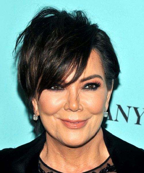 Kris Jenner Black Shag Hairstyles