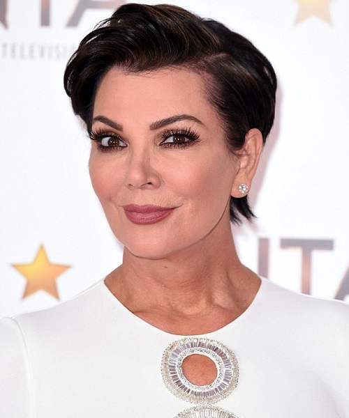 Kris Jenner Sleek Short Cut Hairstyles