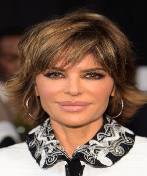 Lisa Rinna Soft Sun-Kissed Shag Hairstyles