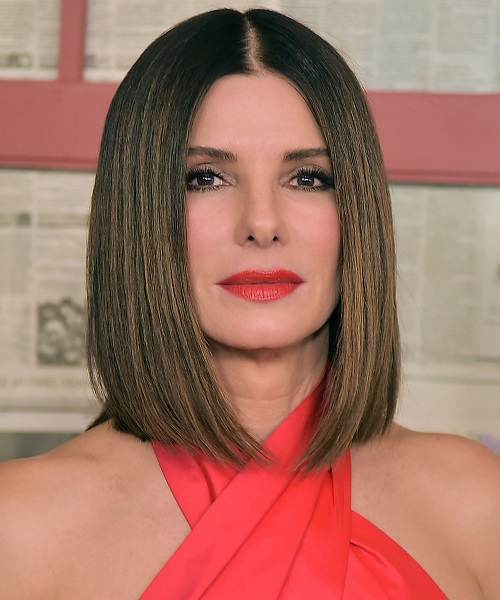 Sandra Bullock Straight Bob Haircut