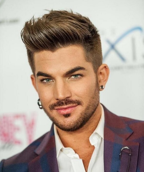 Adam Lambert Slicked Back Hairstyles