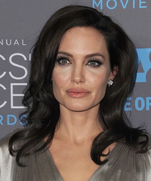 Angelina Jolie Mocha Hairstyles