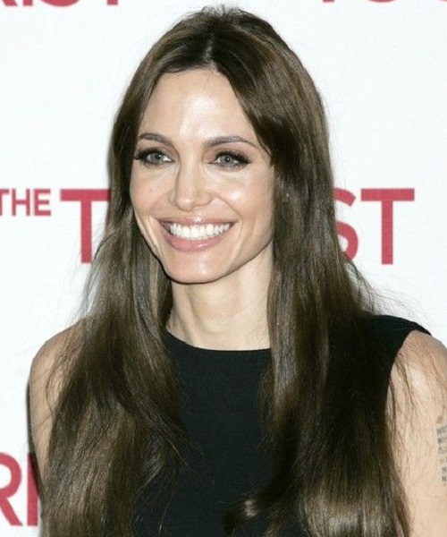 Angelina Jolie Straight Hairstyles