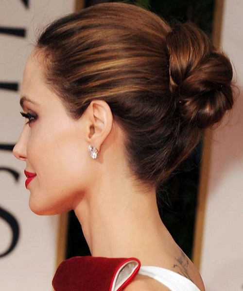 Angelina Jolie Updo Hairstyles