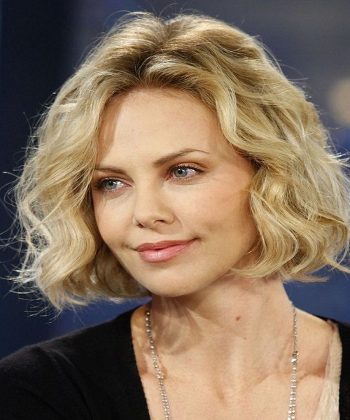 Charlize Theron Loose Curly Hairstyles