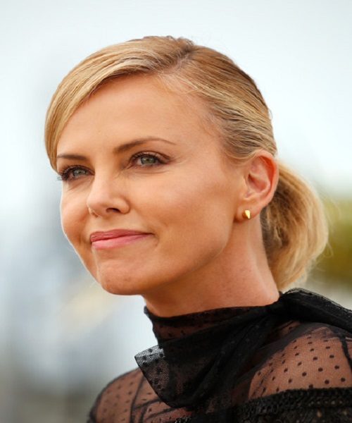 Charlize Theron Ponytail Hairstyles