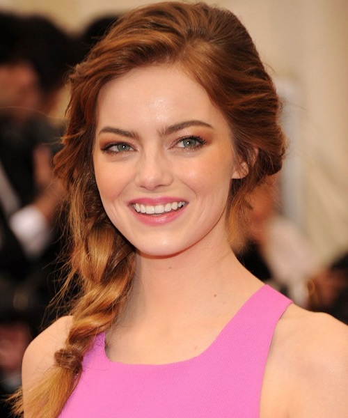 Emma Stone Dutch Braid Hairstyles