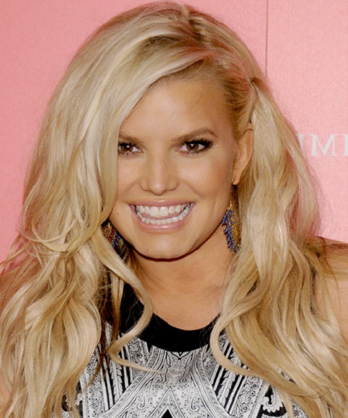 Jessica Simpson Side-parted Hairstyles