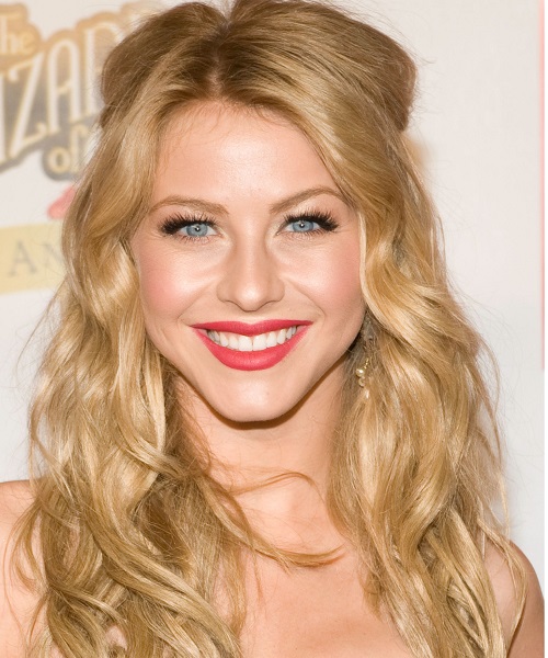 Julianne Hough Half-Updo Hairstyles