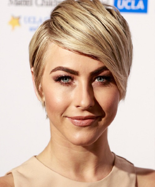 Julianne Hough Side Swept Pixie Hairstyles