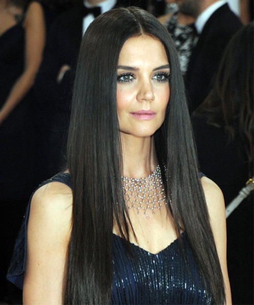 Katie Holmes Chocolate Brunette Hairstyles