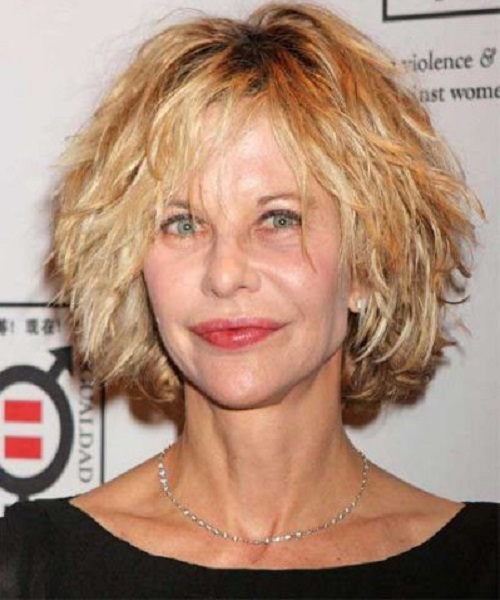 Meg Ryan Golden Shag Hairstyles