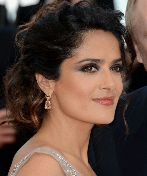 Salma Hayek Updo Hairstyles