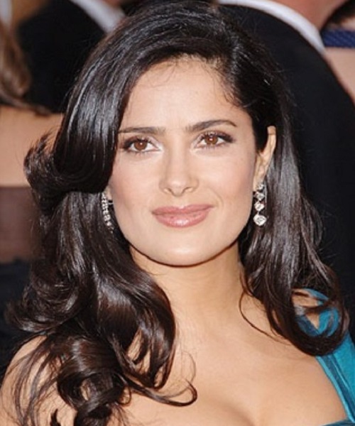 Salma Hayek Wavy Hairstyles