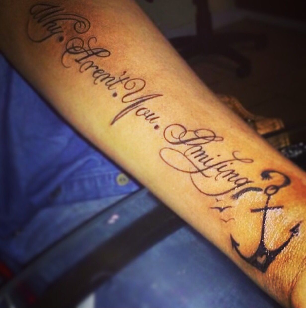 Why Aren’T You Smiling Tattoo?