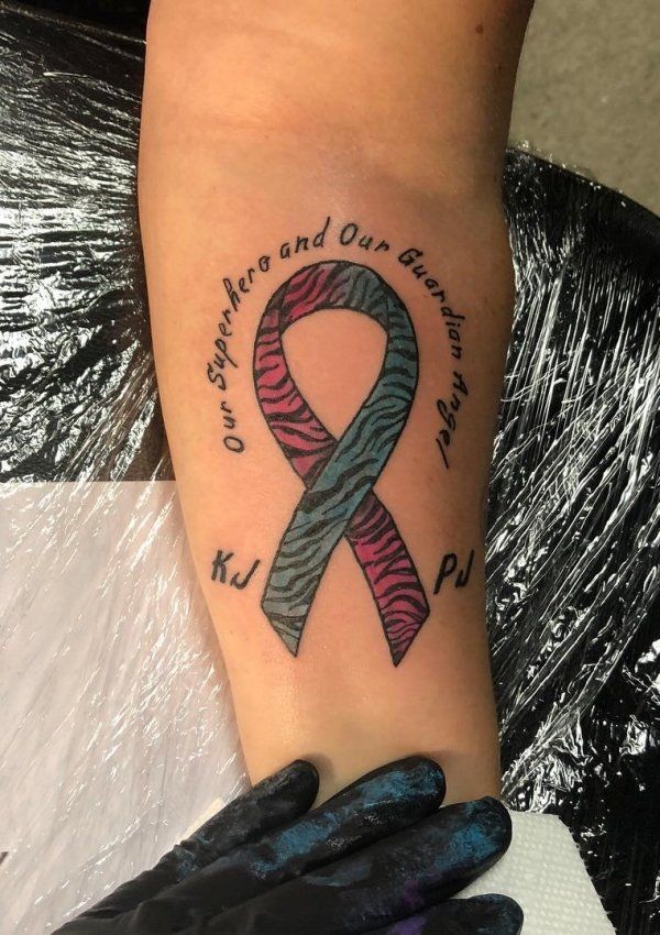 What Does A Pink And Blue Ribbon Tattoo Mean?