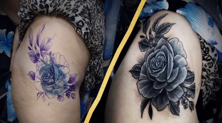 Can You Cover A Color Tattoo With Black