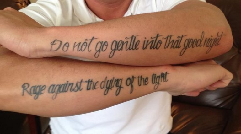 Do Not Go Gentle Tattoo