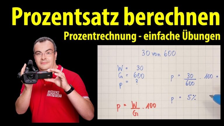 Wie Berechnet Man Den Prozentsatz?